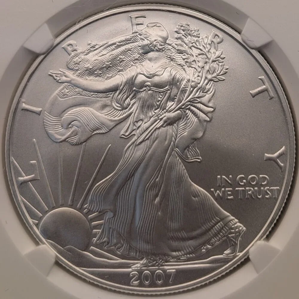 2007 American Silver Eagle – NGC MS69 – 1 oz .999 Fine Silver - Picture 6 of 6